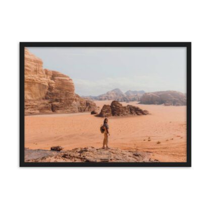 Adventurer in the Majestic Wadi Rum Desert