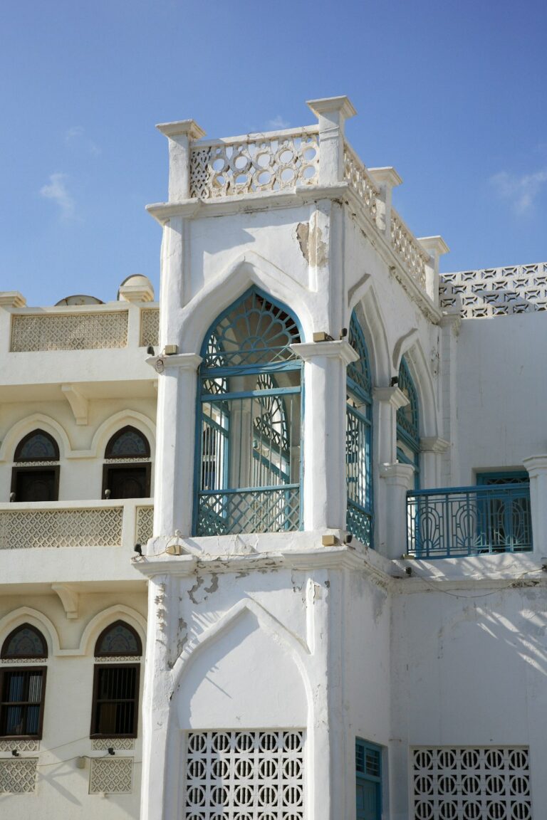 Old building in Mutrah, Muscat, Oman.