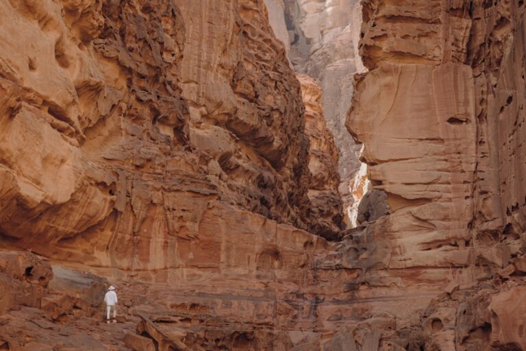 Amongst expansive red sands and spectacular sandstone rock formations, Hisma Desert – NEOM, Saudi Arabia | The NEOM...